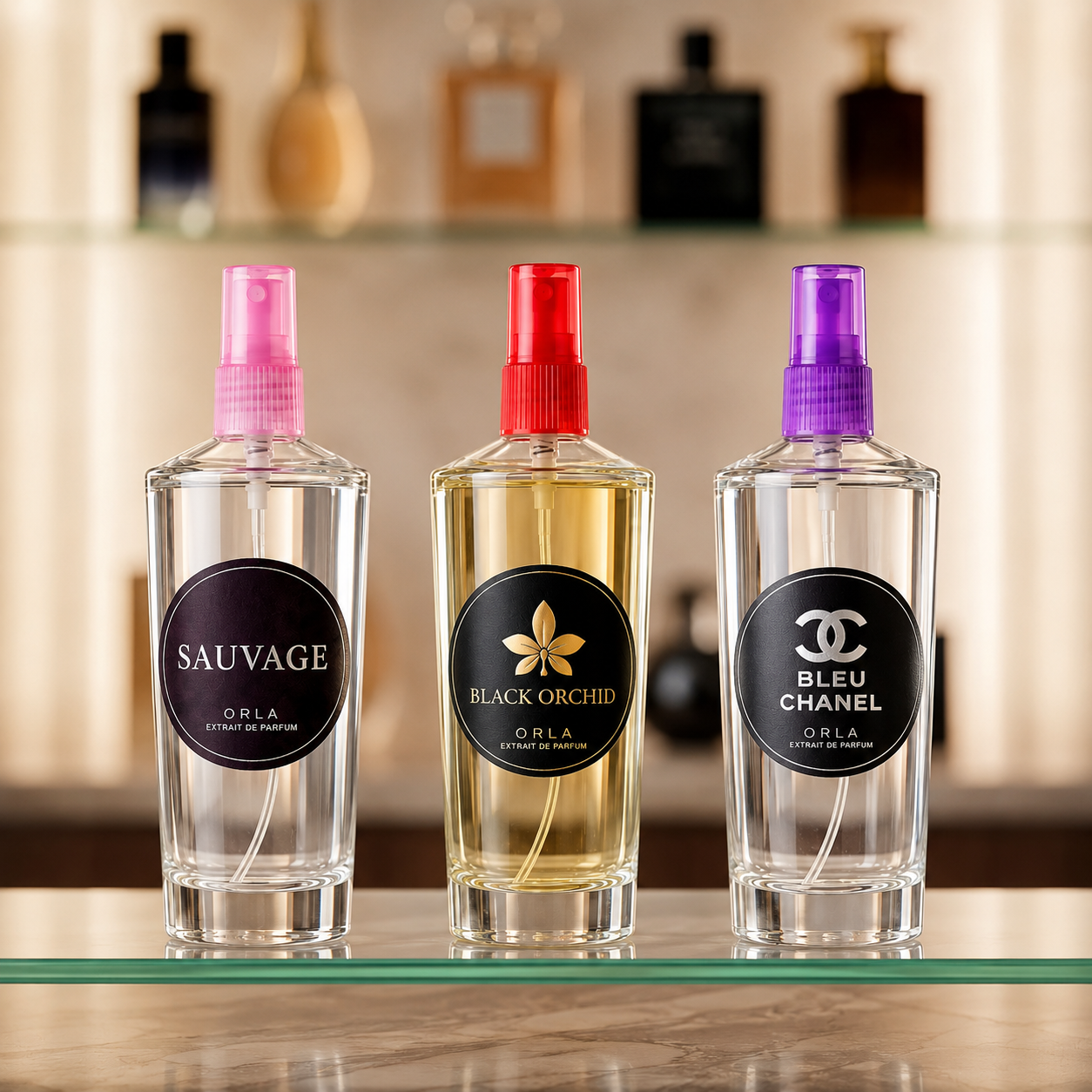عطر تركيب ( سوفاج + بلوشانيل + بلاك اوركيد )